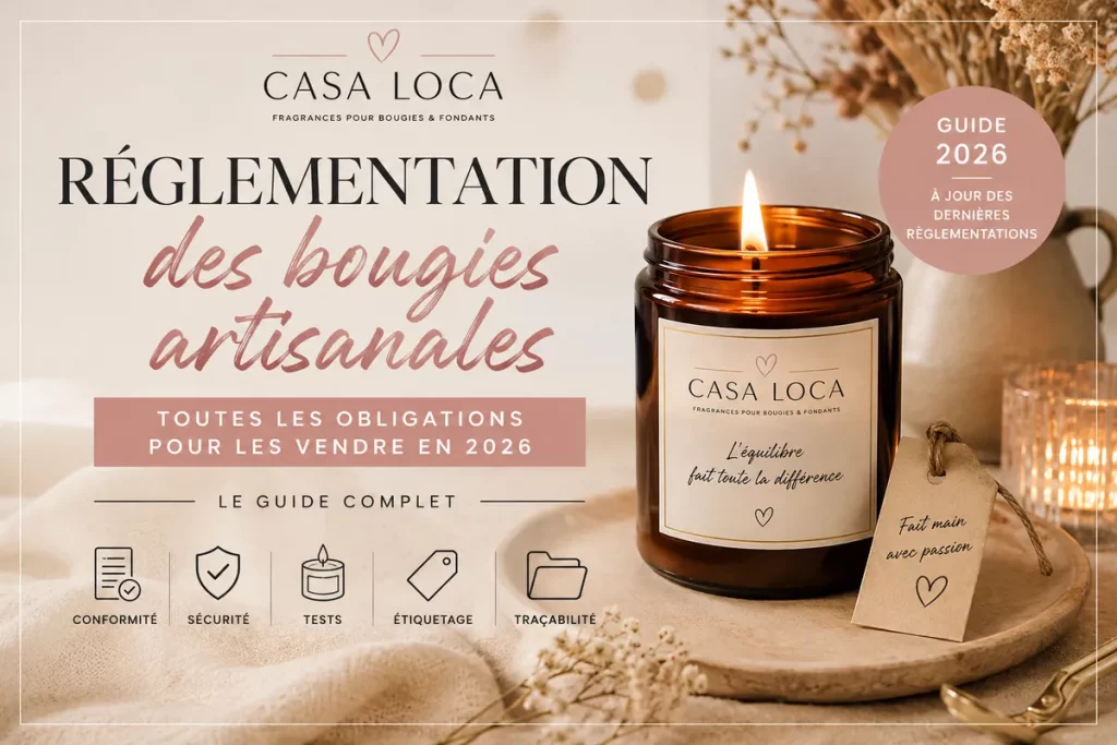 Réglementation bougie artisanale : guide des obligations 2026